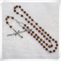 Plastic Rosary Cross Necklace Catholic Rosary (IO-cr240)